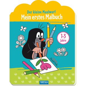 Trötsch Malbuch Mein erstes Malbuch, Der kleine Maulwurf, für Kinder, 80 Seiten