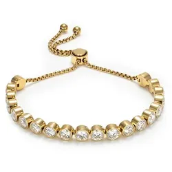 STEFFEN SCHRAUT Friendship-Armband 20 Zirkonia poliert Edelstahl
