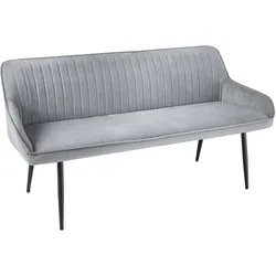 riess-ambiente Sitzbank TURIN - 160cm braun schwarz Metallbeine mit Armlehne