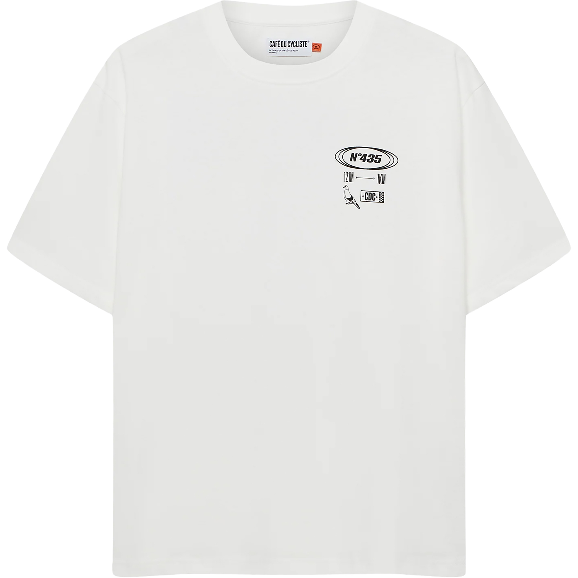 Café Du Cycliste Col Paris T-Shirts weiss Größe S Trekking Hautfreundlich