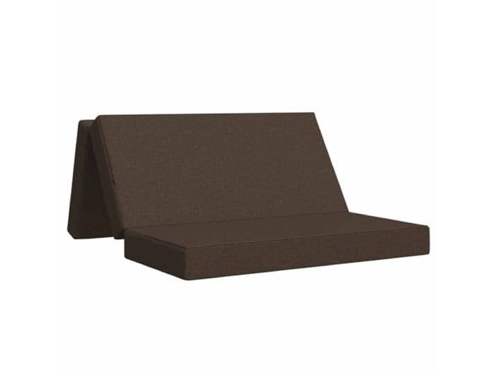 TUERYAFEK Klappsofa Bett 120x67x45 cm Taupe Polyesterbezug mit Reissverschluss, Schaumstoffpolsterung, manuell verstellbar, platzsparendes Design