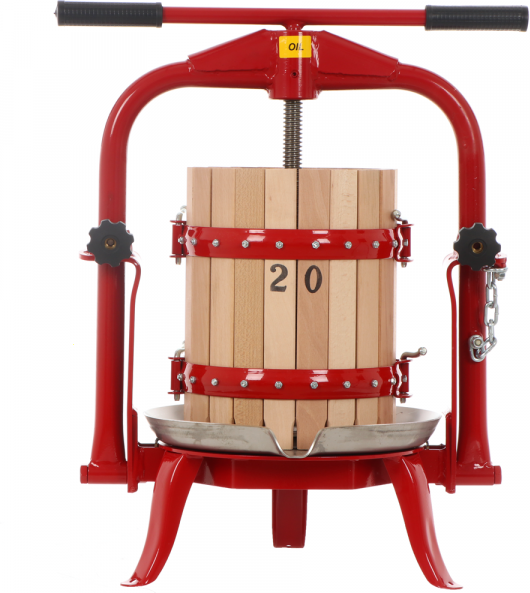 Baesso F20 - Torchio a vite per frutta e verdura 11L - Gabbia in legno
