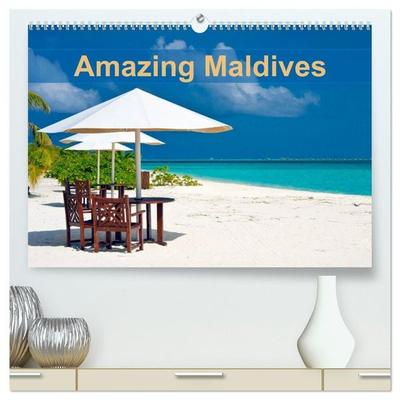 Amazing Maldives (High Quality Premium Wall Calendar 2027 DIN A2 landscape),CALVENDO 12 Month Wall Calendar