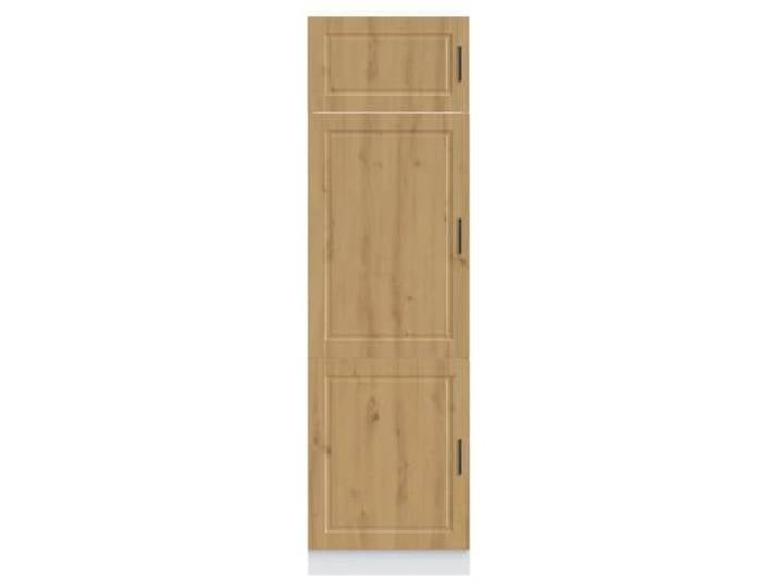 KTHLBRH Küchenschrank Porto Eiche Handwerk Spanplatte 60 x 57 x 207 cm Verstellbare Füße, praktische Türen, leicht zu reinigende glatte Oberfläche, viel Platz für Geschirr