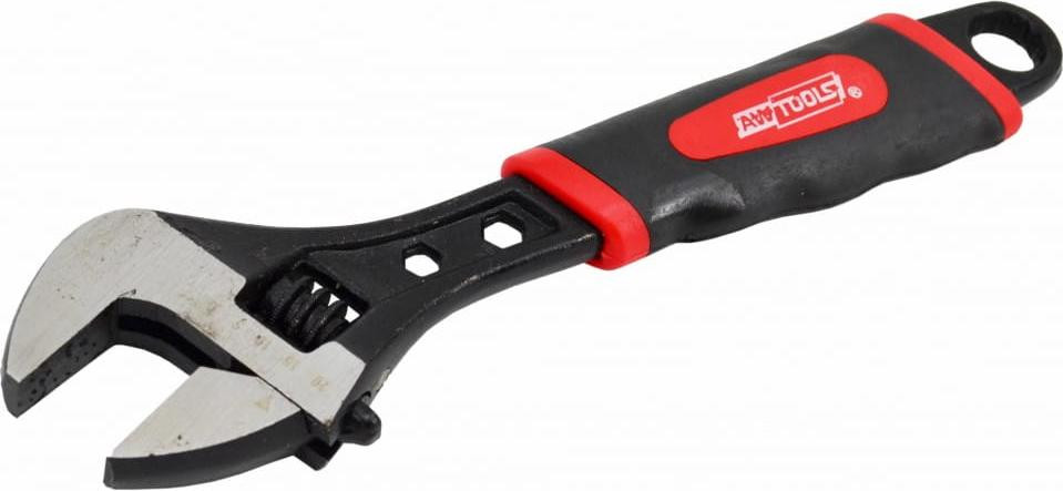 AWTools verstelbare sleutel Zweeds model met rubberen handvat 300 mm