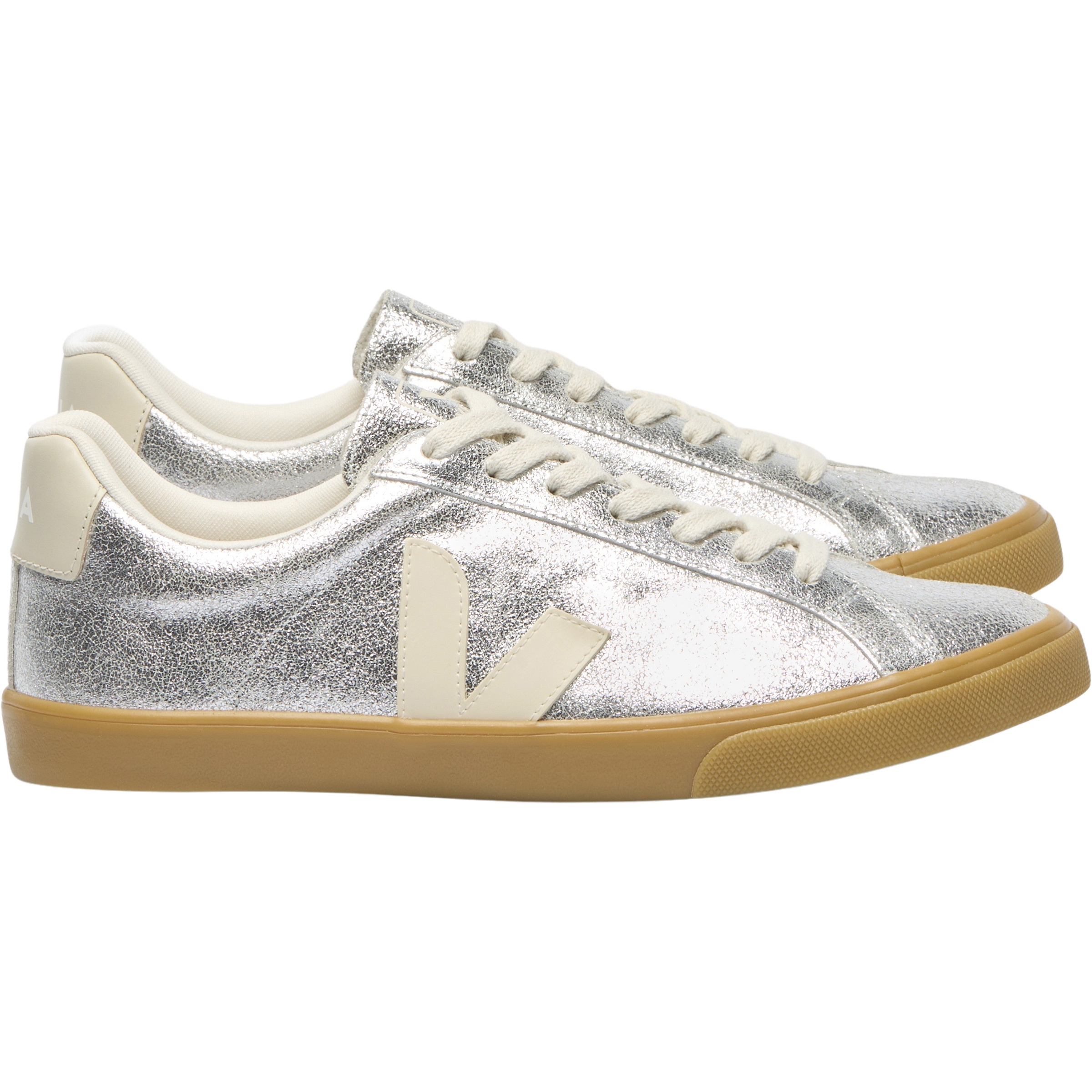 Veja Esplar Logo Damen Freizeitschuhe silber Größe 42 Lifestyle