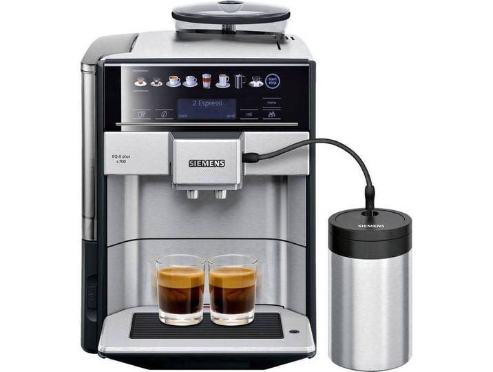 SIEMENS Kaffeevollautomat, mit Milchbehälter
