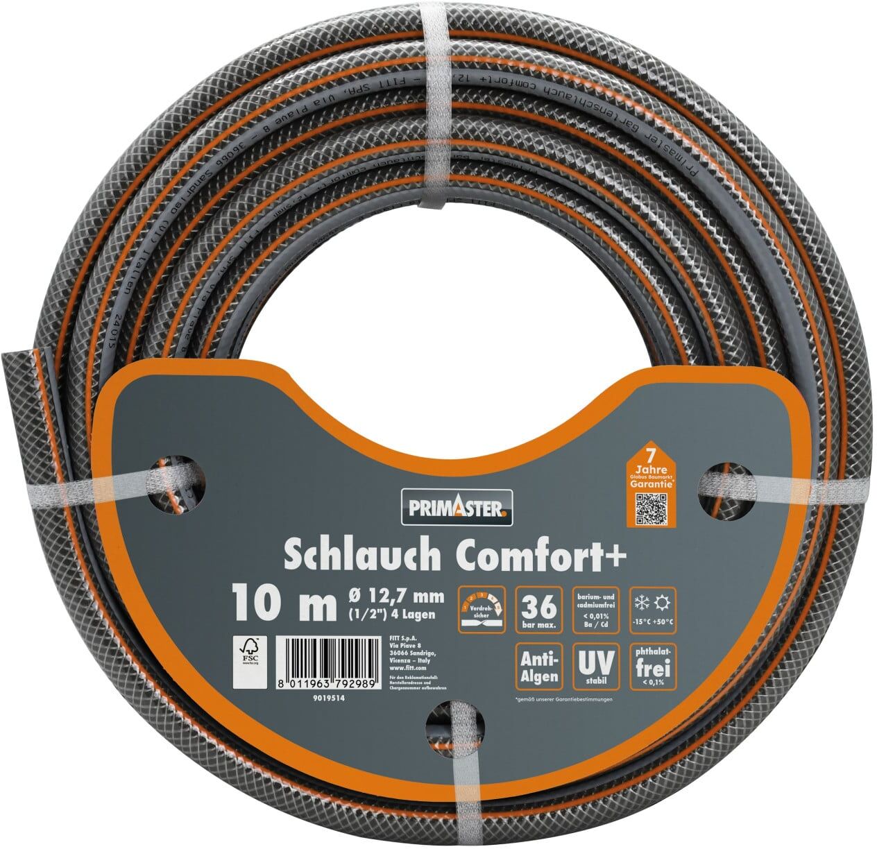 Primaster Gartenschlauch Comfort+ 10 m Ø 12,7 mm (1/2)
