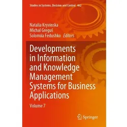 Developments in Information and Knowledge Management Systems for Business Applications, Fachbücher