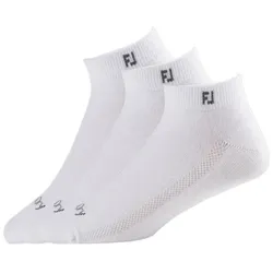 Footjoy ProDry LW Golf Herrensocken sport 3er Pack weiss