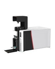 Evolis PriMacy 2 einseitig 12 Punkte/mm 300dpi USB Ethernet Kartendrucker wiederbeschreibbar Thermotransfer Farbsublimation 4-Farb monochrom Auflösung: Druck Geschwindigkeit max.: 300 Karten/Stunde inkl.: Kartenzuführung max. 100 Karten Kabel Netzteil Net (PM2-0001-E)