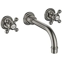 Dornbracht Waschtisch-Wandbatterie ohne Ablaufgarnitur MADISON 36712361 Dark Platinum gebürstet 36712361-99