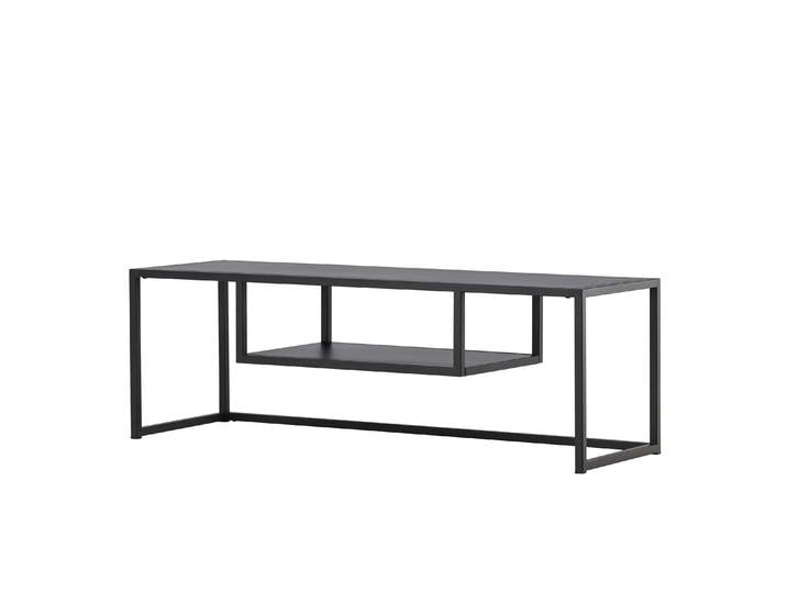 Metall-TV-Tisch RIVERSIDE 120x40cm, schwarz