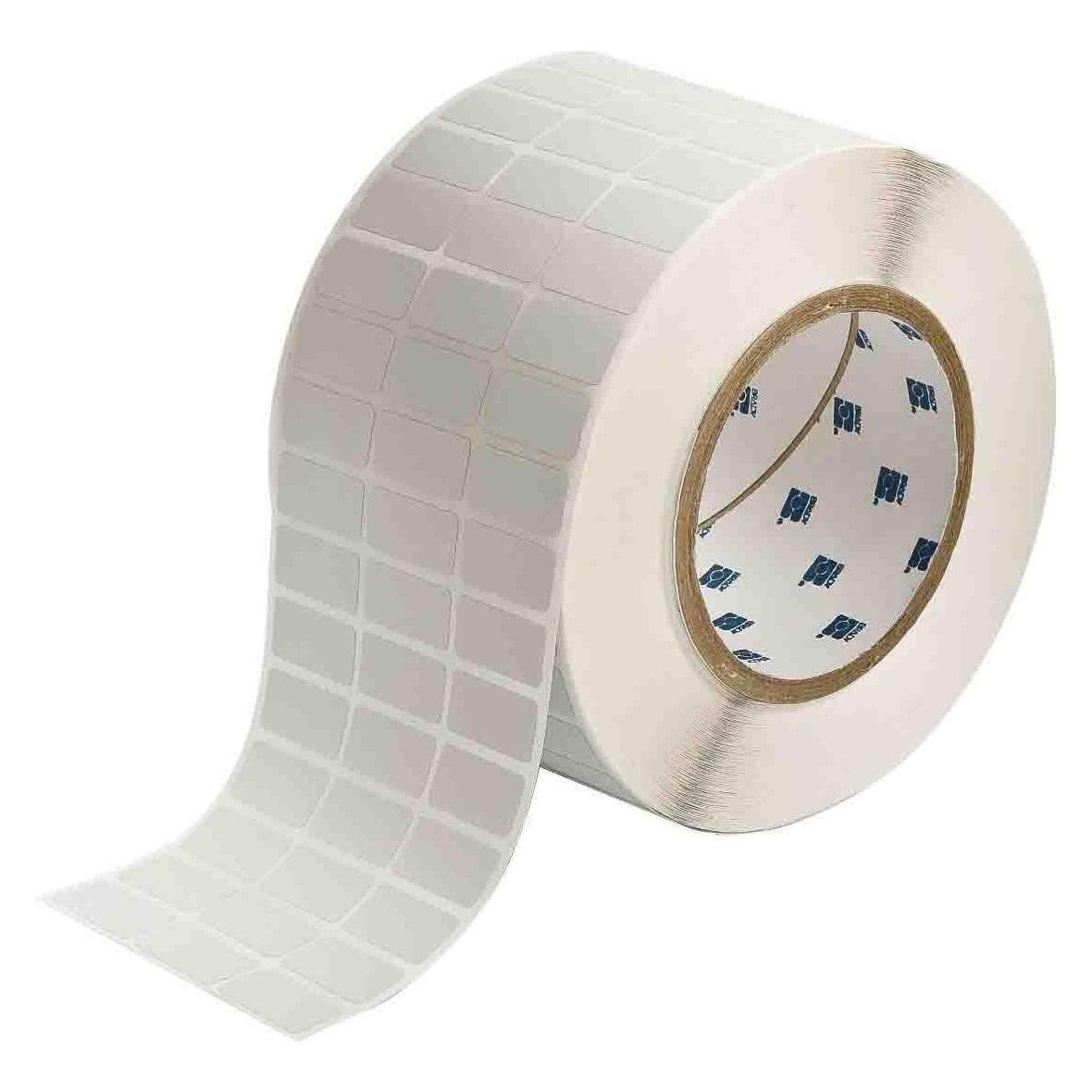 Brady THT-5-438-10, metallisierter Polyester, fälschungssicher, Silber, matt, 25.40 x 12.70 mm, pe (THT-5-438-10)