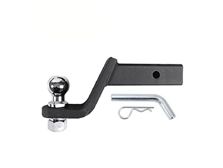 Anhängerkupplung, 9 Zoll Drop Tow Bar mit 50mm 2 Kugelabdeckung Mount Zunge Hitch Trailer Auto Rv. Accessoires von Bootsteilen(With 50MM Ball)