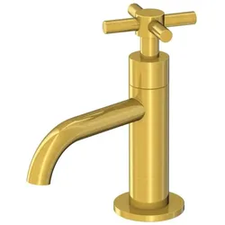Steinberg Serie 250 Standventil 2502500BG Ausladung 100mm, mit 90Grad Keramikventil, Brushed Gold