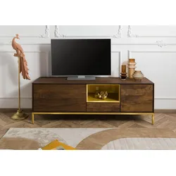 TV-Board Mango 160x45x55 braun geölt CHICAGO #101