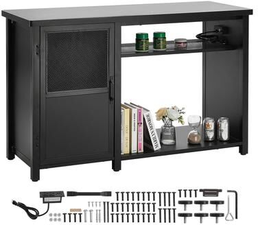 Aquarium Stand Reptile Tank Stand with Storage, Cabinet and Hardware Kit