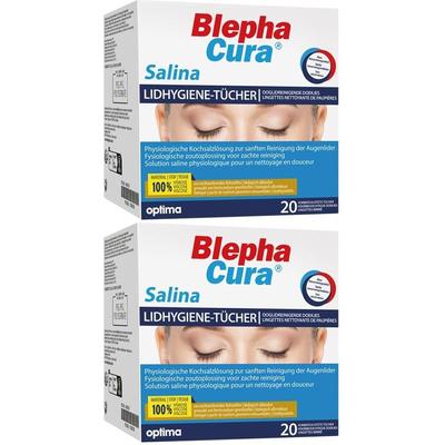 Blephacura Salina Lidhygiene-Tücher 2x 2x20 St Tücher