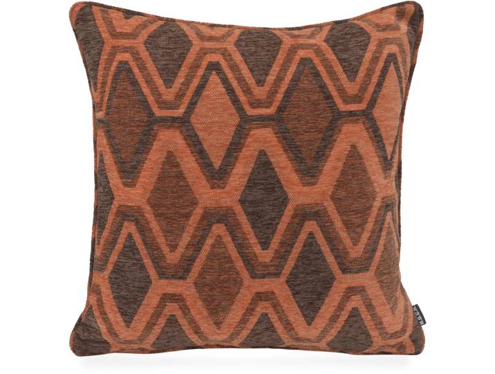 Dekokissen H.O.C.K. H.O.C.K. Beverly , terra braun, gemustert, B:50cm H:10cm L:50cm, Baumwolle, Polyester, Dekokissen_Sitzkissen_Kissenhüllen, Dekokissen, Bezugsstoff OEKO-TEX Standard 100
