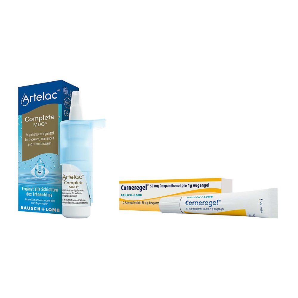 Dr. Gerhard Mann Corneregel Augengel + Artelac Complete MDO Augentropfen 08107261
