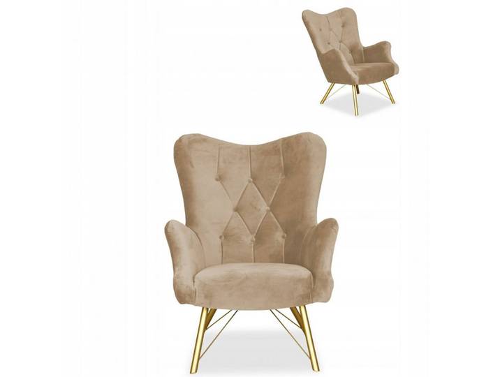 Family Meble Sessel Family Meble Ohrensessel Luna Royal 05 beige 100 cm