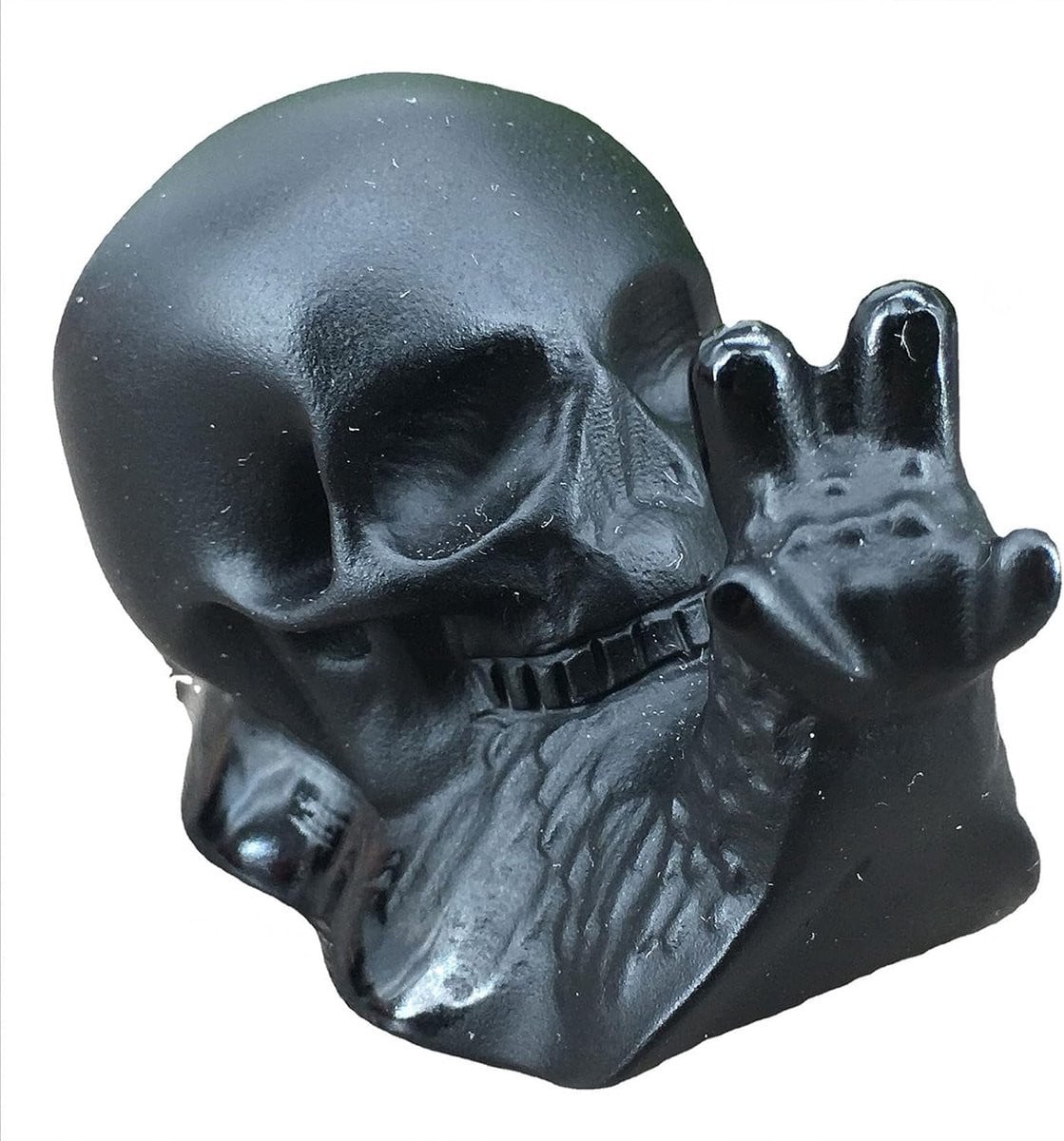Handgesneden Obsidiaan Schedel - Decoratief Edelsteen Beeldje voor op tafel