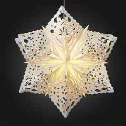 Hellum LED-Stern "Schneeflocke" 2W (12 LEDs) weiß Ø 600mm