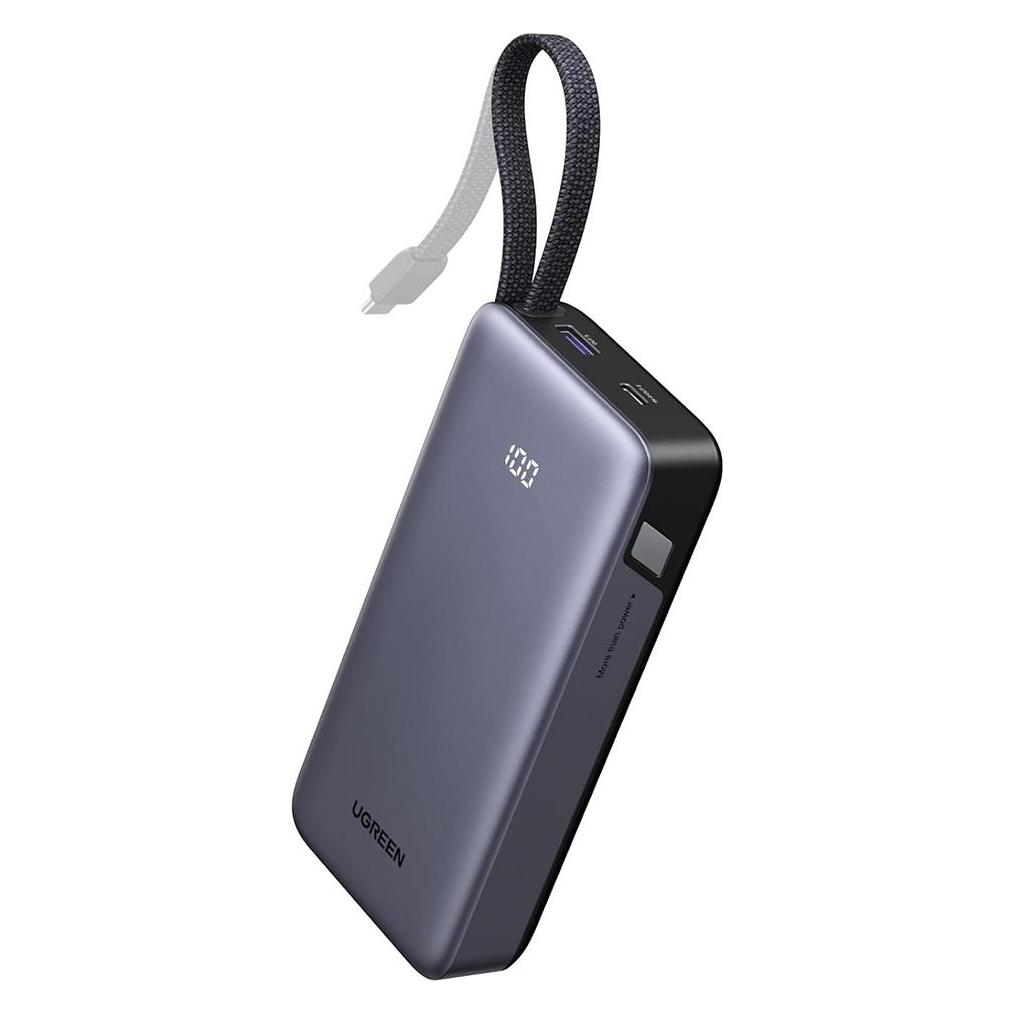 Ugreen Powerbank PB537 20000mAh 55W (szary) (20000 mAh, 55 W) (95178B)