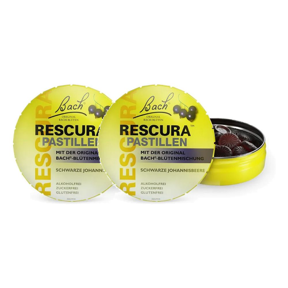2x Bachblüten Original Rescura Past.schw.Johannisb. 2x50 g Pastillen