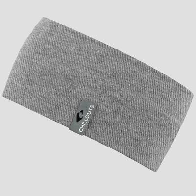 Stirnband CHILLOUTS "Arica Headband", Damen, grau, Web, Materialmix, meliert, Mützen Stirnband, hautfreundlich, atmungsaktiv, regulierend