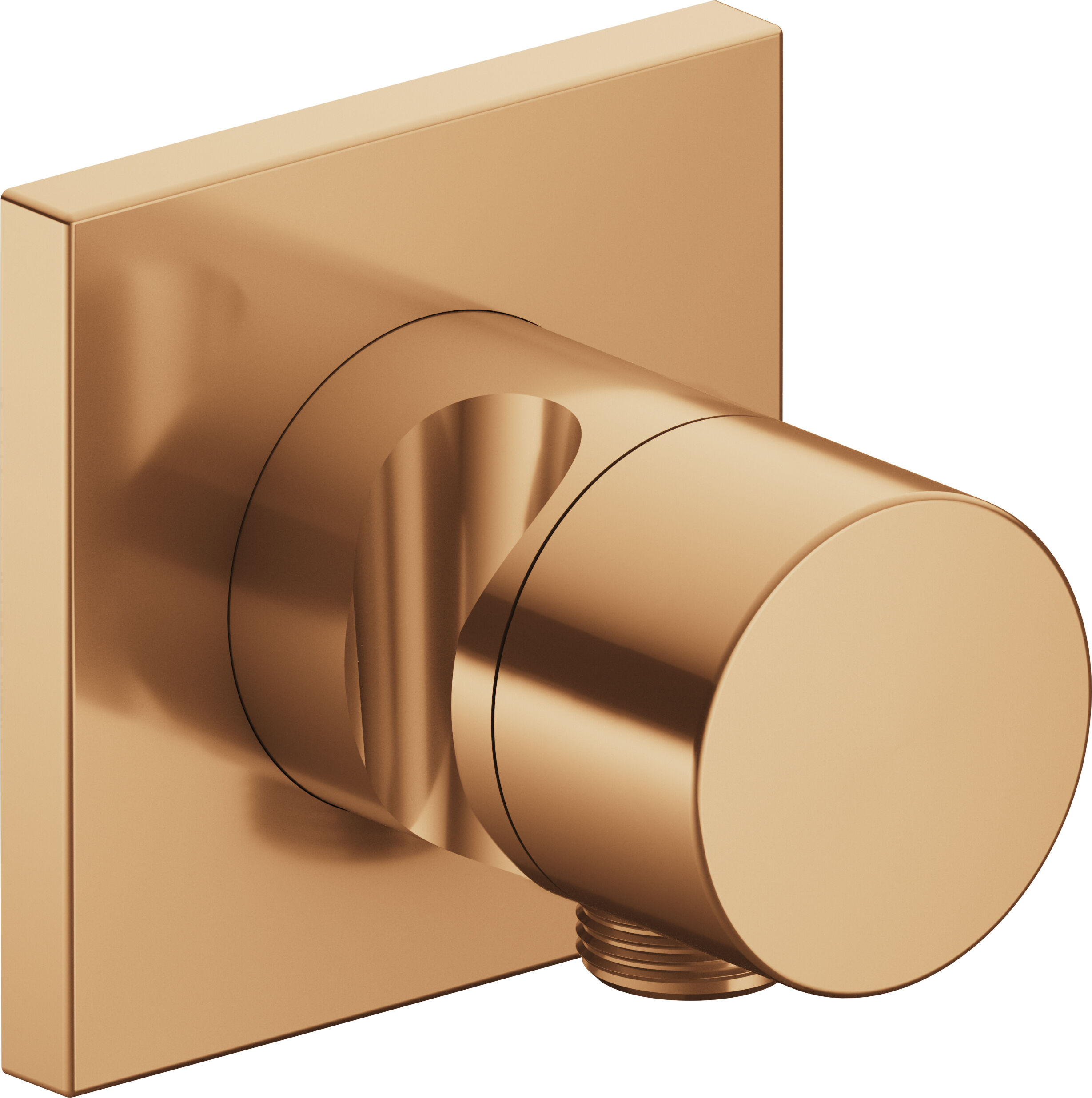 Keuco IXMO inverseur et inverseur 2 voies 59557030202 installation encastrée, raccord flexible et support de douche, poignée Pure, carré, bronze brossé