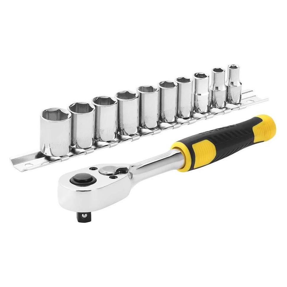 Stanley Ratschenset (10 mm, 11 mm, 12 mm, 13 mm, 14 mm, 5.5 mm, 6 mm, 7 mm, 8 mm, 9 mm) (STMT82666-0)