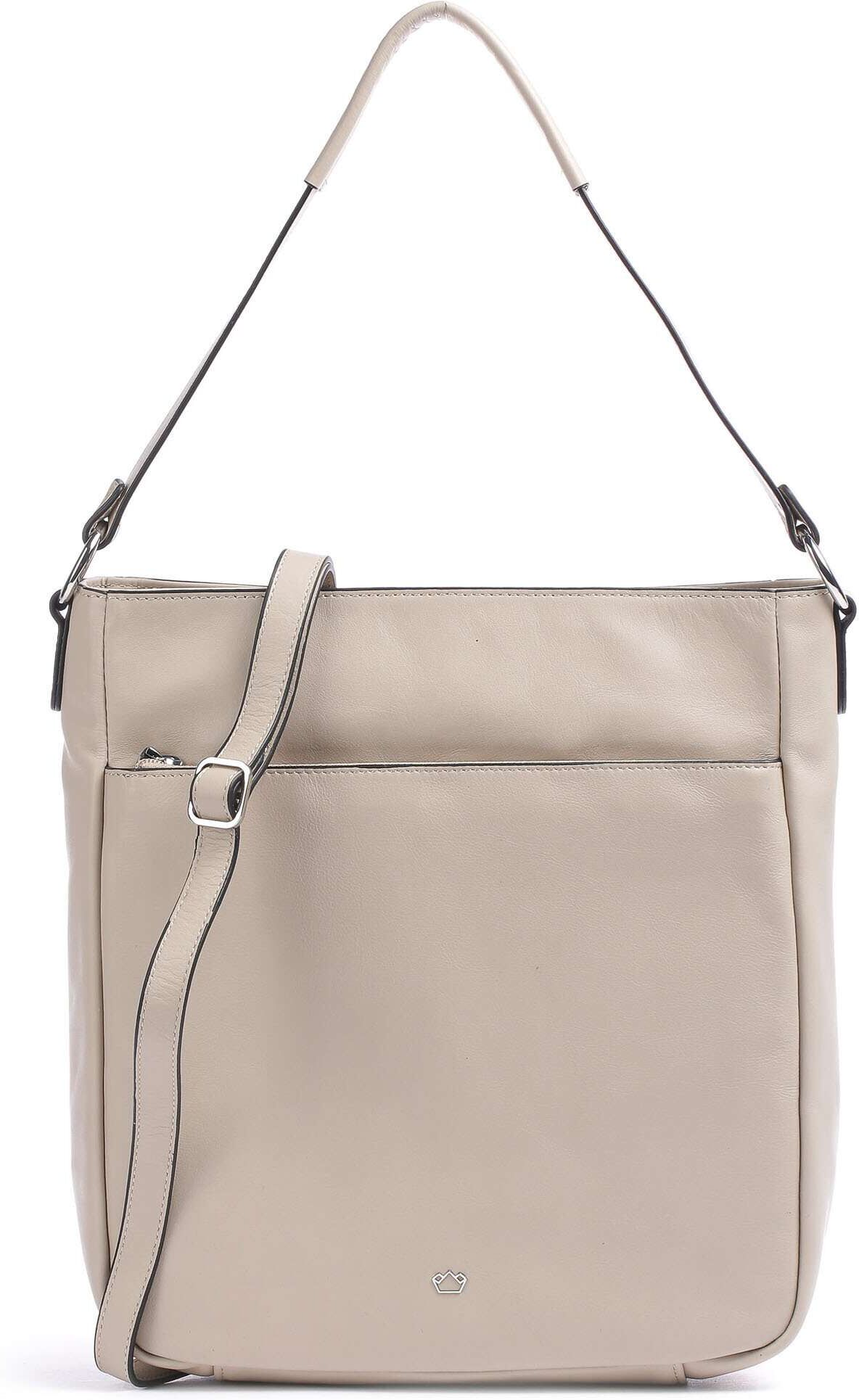 Castelijn & Beerens Babette Nappa Beuteltasche aus Leder, beige