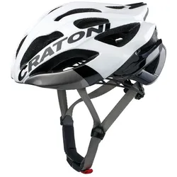 Cratoni Fahrradhelm C-Bolt weiß/schwarz S/M (53-56cm) Road
