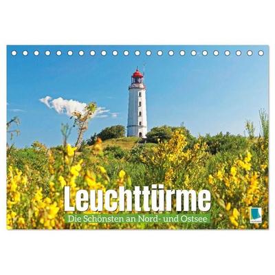 Leuchttürme: Die Schönsten an Nord- und Ostsee (Tischkalender 2027 DIN A5 quer), CALVENDO Monatskalender