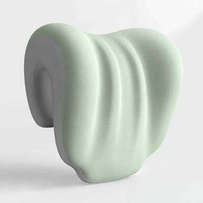 Uplift Picks Ergonomic Office Nap Pillow With Adjustable Strap For Neck Support green