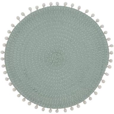 Saro Lifestyle Pom Pom Design Placemats (Set of 4)