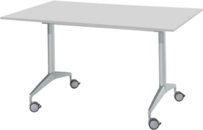 Konferenztisch, 1400 x 800 mm, lichtgrau