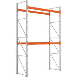 META Palettenregal 200186385 Multipal, für 9 Paletten, 3 Ebenen, 2880kg Fachlast, 4,4 x 2,7m