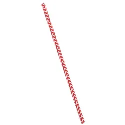MONOUSO - Trinkhalme Paper Starr Rot und Weiß Ø6mm 20cm (6.000 Stück)