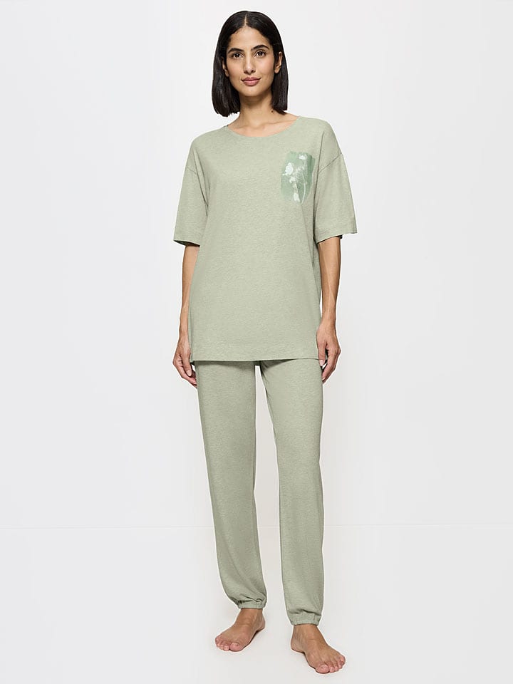 Triumph Pyjama in Grün - 42