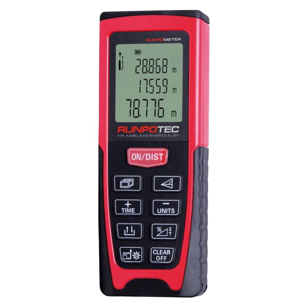 Runpotec RUNPO 10108 RM 80 Laser Distanzmessgerät Extra starker Laser (80 m, Laserentfernungsmesser) (10108)