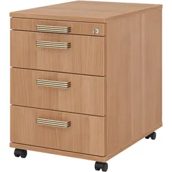 Bümö, Rollcontainer, office Rollcontainer - 3 Materialschubladen (43 x 58 x 59 cm)