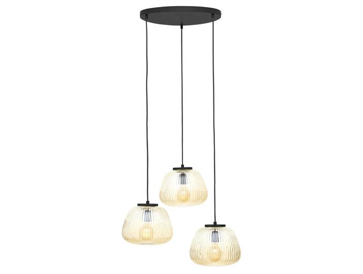 BRILLIANT Pendelleuchte 3-flammig Kaizen braun IP20 E27 40 Watt dimmbar g. f. Normallampe
