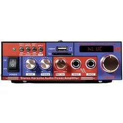 Avizar Multifunktionaler Stereo-Audioverstärker mit Bluetooth (Verstärker), Stereoverstärker, Violett