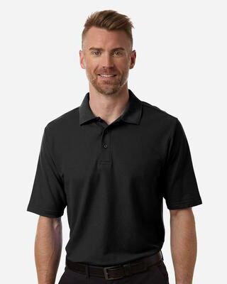 CORE365 CE106 Men's Resolve CVC Performance Pique Polo Shirt in Black size 6XL   60/40 cotton/polyester