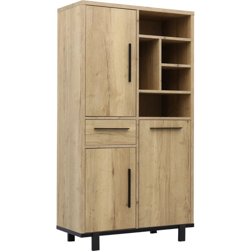 Barkast Wilson van Budget Home Store met hout-effect en metaal