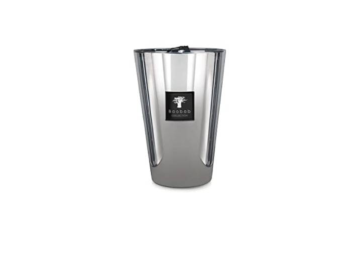 Baobab Geurkaars Les Exclusives Platinium Max 24 met de geur amber-grapefruit-vetiver, brandduur: 400 uur, hoogte: 24 cm, MAX24PLA