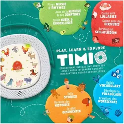 Timio Audio Player mit 5 Audio Discs in 8 Sprachen